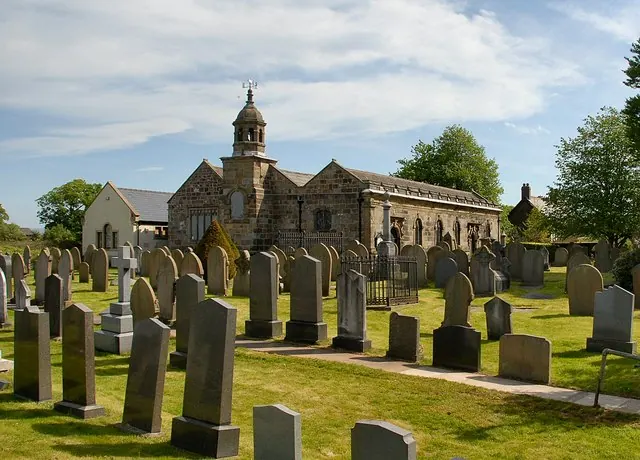Graveyard at Newsham St. Anne's church