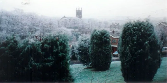 Christ Church in Winter, New Mill